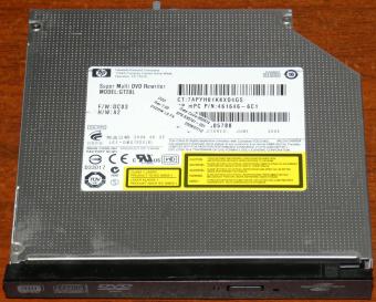 HP Super Multi DVD Rewriter Model: GT20L Notebook S-ATA, RW/+R, LightScribe, LGE-DMGT22C, China 2009